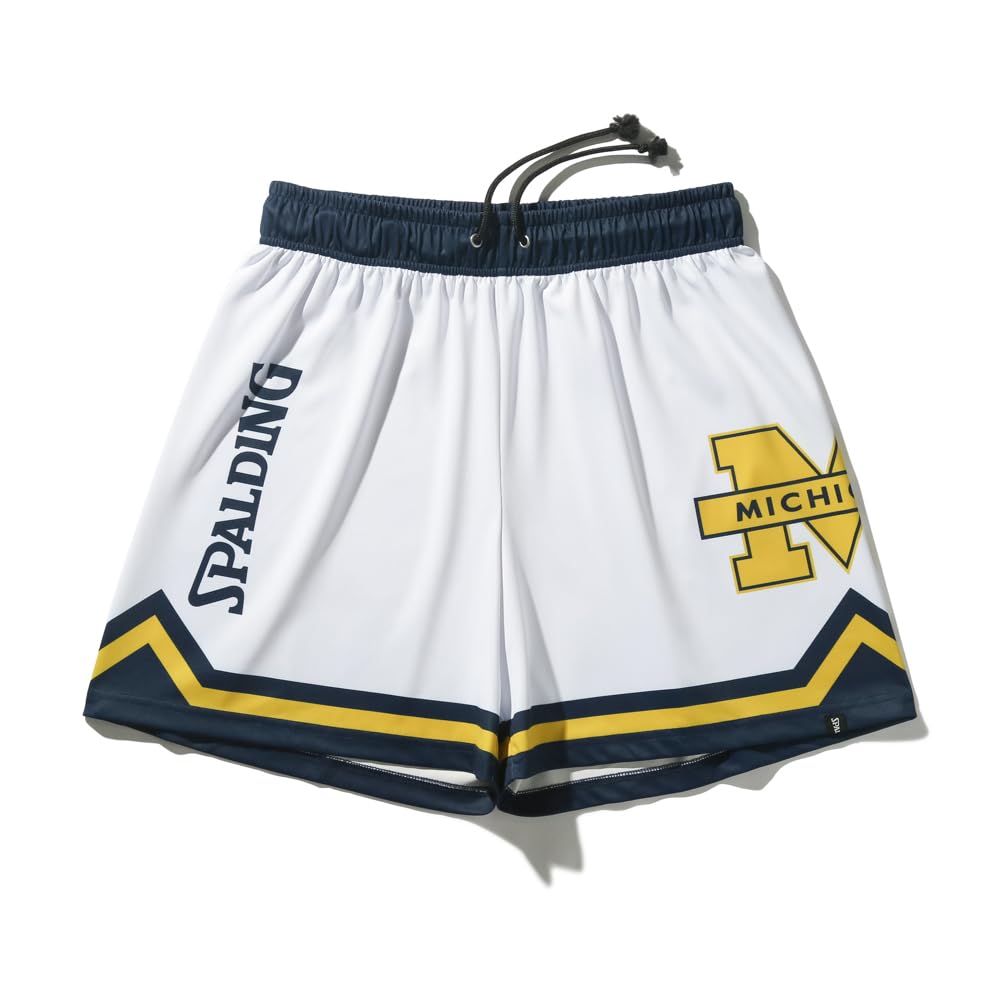 

Spalding Michigan Line Jersey Shorts, White, XL (SMP25023M)