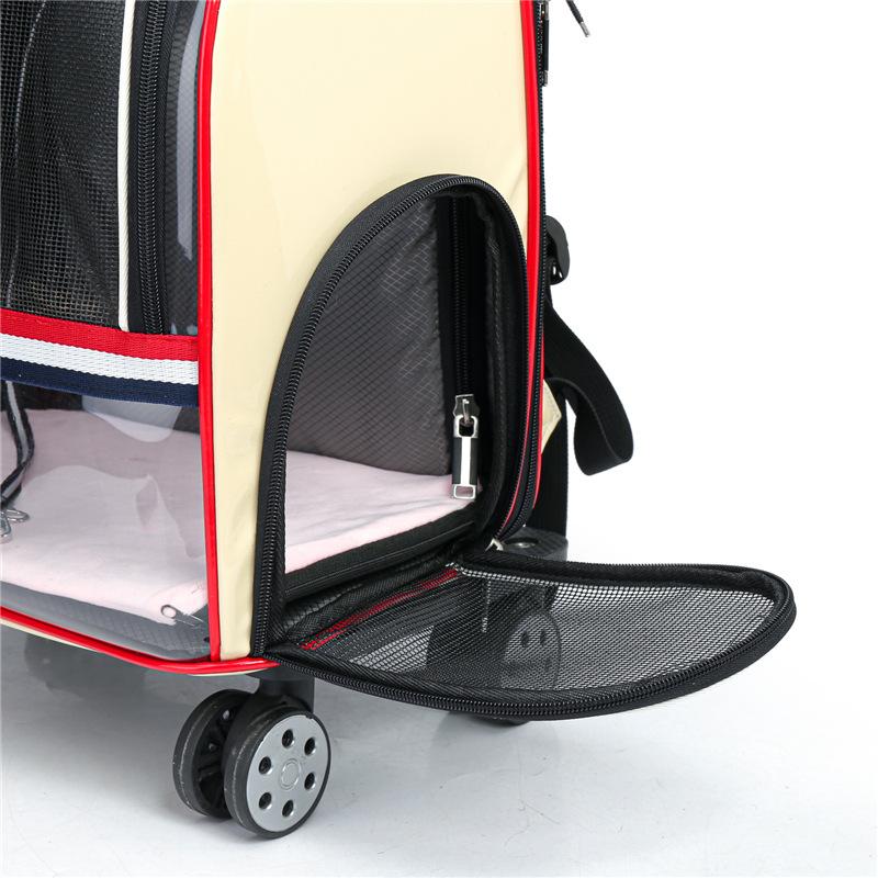 Large Space Cat Backpack with Stereoscopic Shoulder Straps Lightweight Breathable Design for Comfort Refreshing Shading Feature