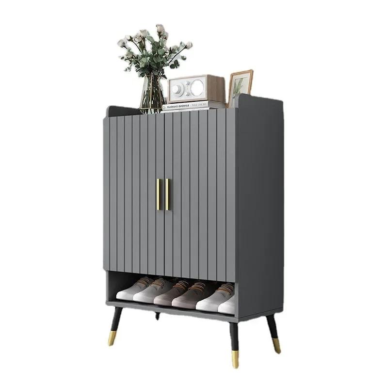 Modern Light Luxury Shoe Rack Integrated Household Large-capacity Shoe Cabinet Shoes Stool Storage Locker