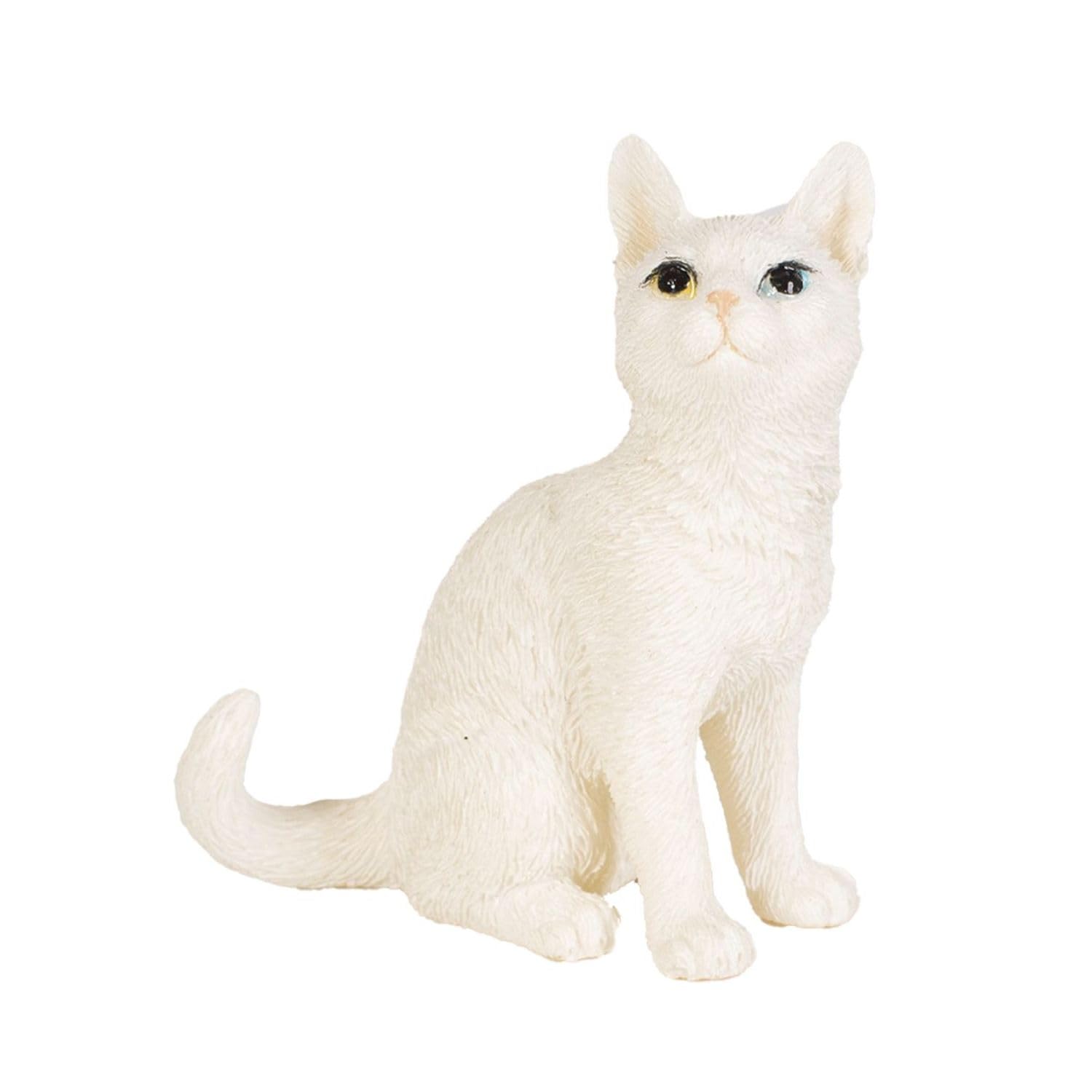 

Ubia Sitting White Cat 5 x x cm Doll Figurine Ornament Animal Garden Decoration Cat H24017 (Mini) 2.5 5.8
