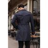 Men's Black Waterproof Regular Trench Coat