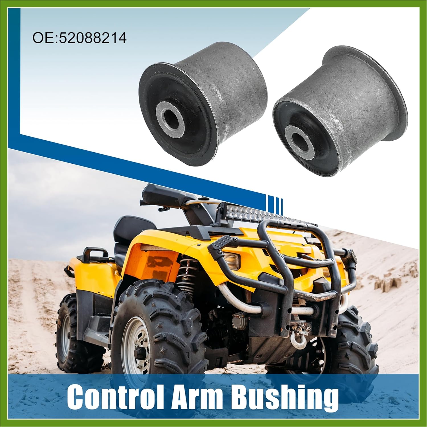 2pcs Front Upper Control Arm Bushing Suspension 52088214 for Jeep Grand Cherokee 2000-2004 Replace Parts Vehicle Components