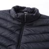 Men Waistcoat Vest Stand Collar Sleeveless Zipper Closure Windproof Vest with Pockets Solid Color Winter Thermal Jacket