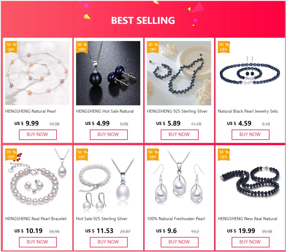 HENGSHENG Tassel Style 8-9mm Baroque White Freshwater Pearl Ear Hook 925 Sterling Silver Earrings for Women Girls Jewelry Gift
