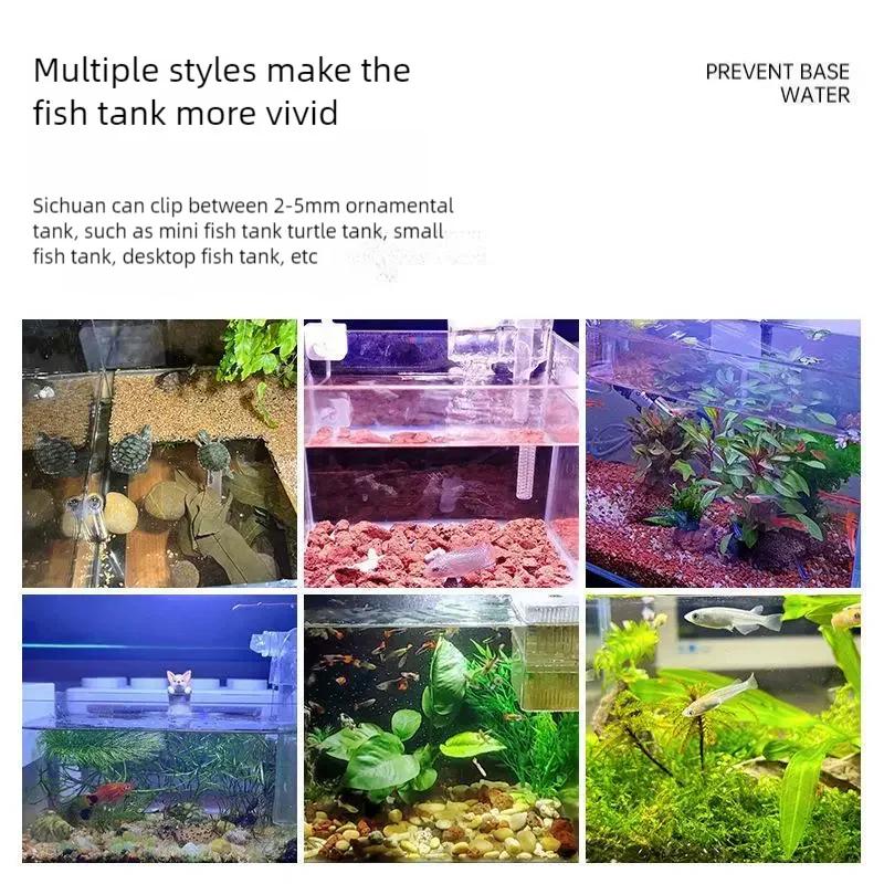 Aquarium Fish Tank Led Clip On Grow Light Rotatable Adjustable Landscape Lamp Waterproof Mini Plant Lighting For Aquatic Tank