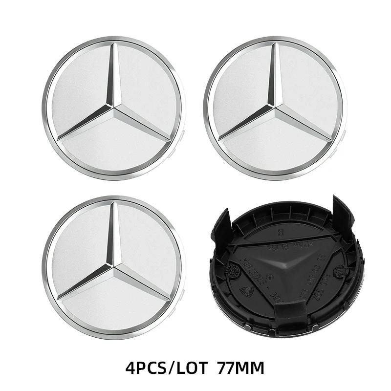 CRI14Pcs 75MM Car Wheel Center Hub Caps for Mercedes Benz GLE GLK SLK CLA CLK W203 W204 W205 W209 W210 W211 W212 AMG Car Ornaments