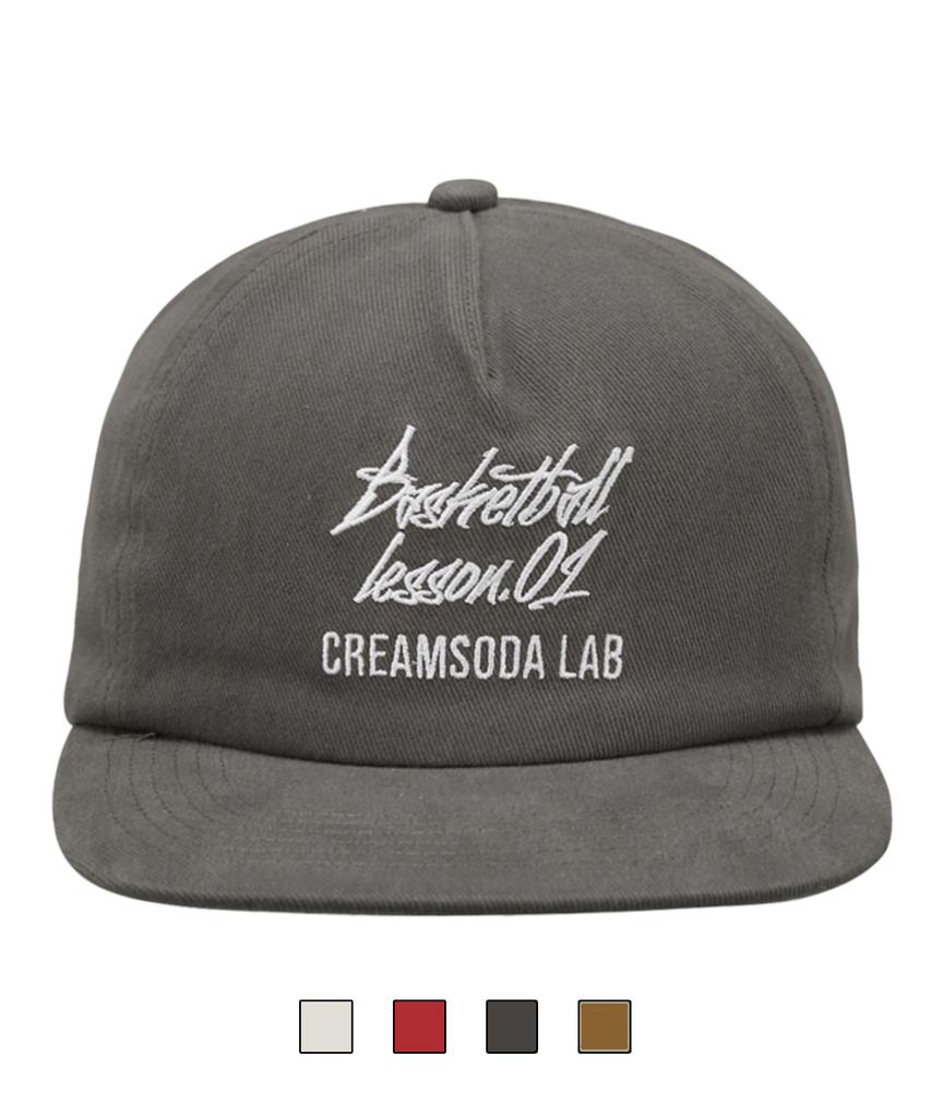 CREAM SODA LAB Quarter Ball Cap Gray White