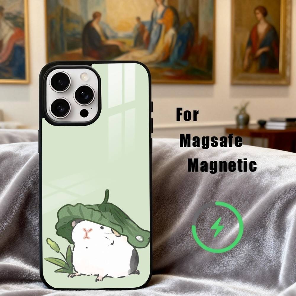 C-Cute-E C-Cartoon-N H-Hamster  Phone Case For iPhone17,16,15,14,13,12,11 Plus,Pro Max Magnetic For Magsafe Wireless Charging