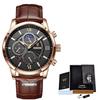 LIGE 2021 Multifunction Waterproof Quartz Chronograph Watch