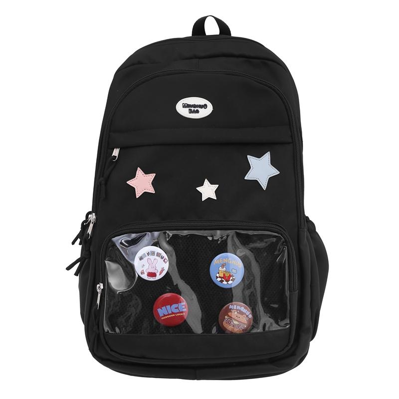 Female Students Travel Bag Large Capacity Schoolbag College Style Backpack for Middle School
