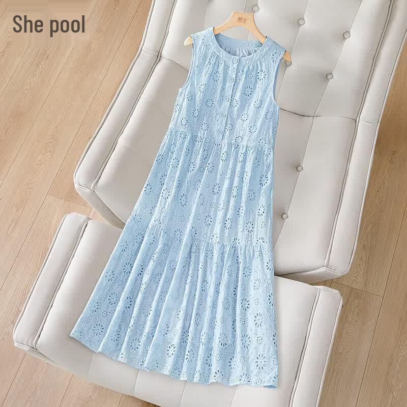 Women s A-Line Sleeveless Midi Dress M