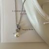 PANJBJ 925 Sterling Silver Irregular ShellNecklace for Women Minimalism Fashion Design Trend Sweet Jewelry Gift Dropshipping