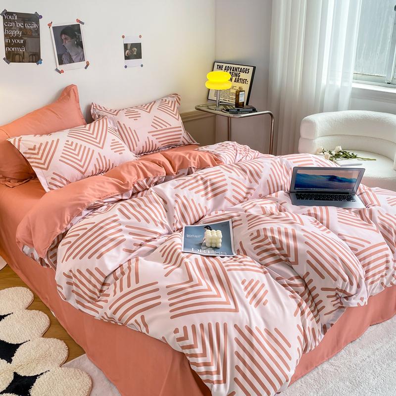 4-piece Bedding Set Comforter Set Soft and Comfortable  for Be Suited To Four Seasons Suitable for The Room Dormitory