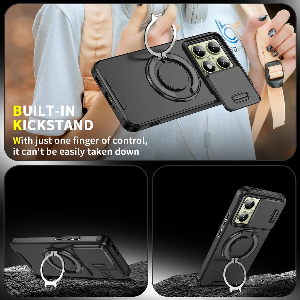 Kryt s podpěrou Hybridní pouzdra Dvouvrstvý design pro Xiaomi 15T Pro Mi15t POCO X7 Pro 5G 14T MI14T X6 F7 Ultra