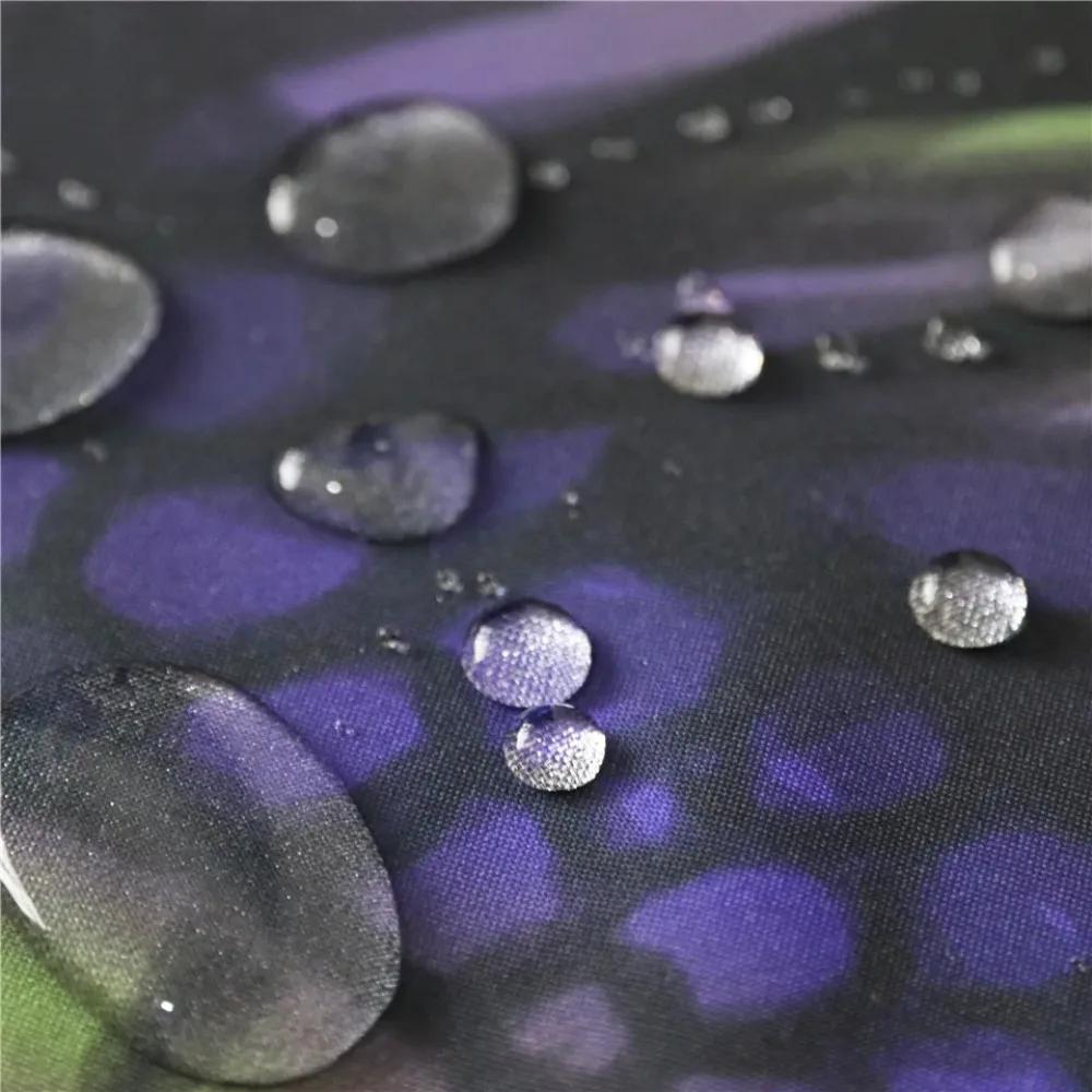 Waterproof Bath Curtains 100% Polyester Fabric Shower Curtain Thinking Elephant Printed Home Decoration Background Screen Decor