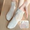 Båtsokker Ren Bomull Dame Vår og Sommer Tynn Mesh Dame Benløse Sommer Helbomull Korte Sokker