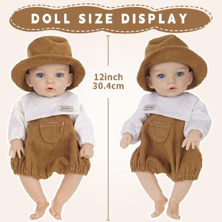 Vinyls Newborns Baby Girl Doll 12inch Child Friendly Realistic Plaything