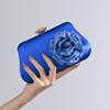 Satin Exquisite Blume Abendtasche Seidig Luxuriös Elegant Zierlich Lebhaft Verziert Glamourös Statement Formell Für Abendessen Party