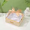 Transparent Hand Gift Box with Ribbon Bow Present Box Light Luxury Acrylic Gift Box  Christmas