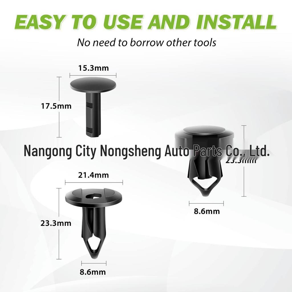 8mm Hole Car Fender Bumper Clips for Ford, GM, Toyota, ATV, UTV, Dodge