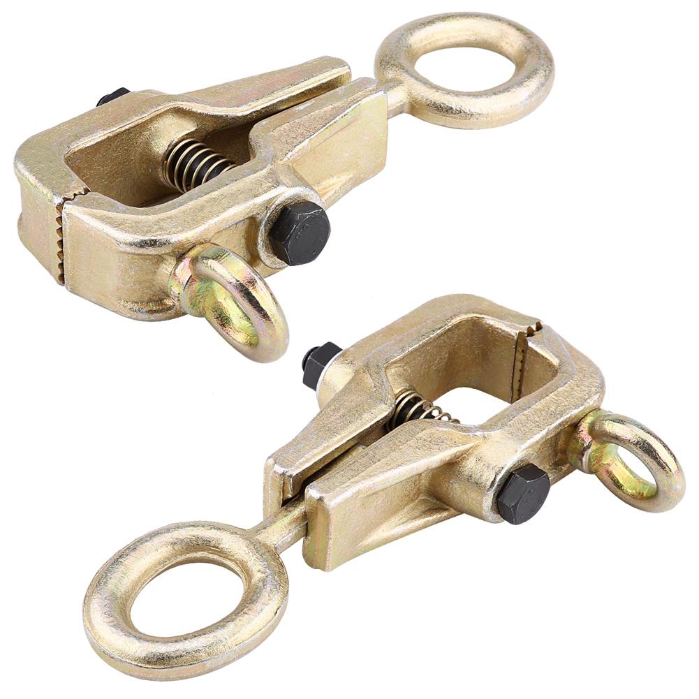 5 Ton Top & Straight 2 Way Self Tightening Frame Grips Auto Body Repair Pull Clamp