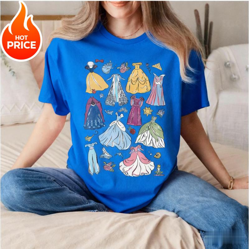 2026 Summer Princess Graphic Tshirt Unisex Unisex Fashion Cotton Quality Casual Loose Short Sleeve Classic Unisex