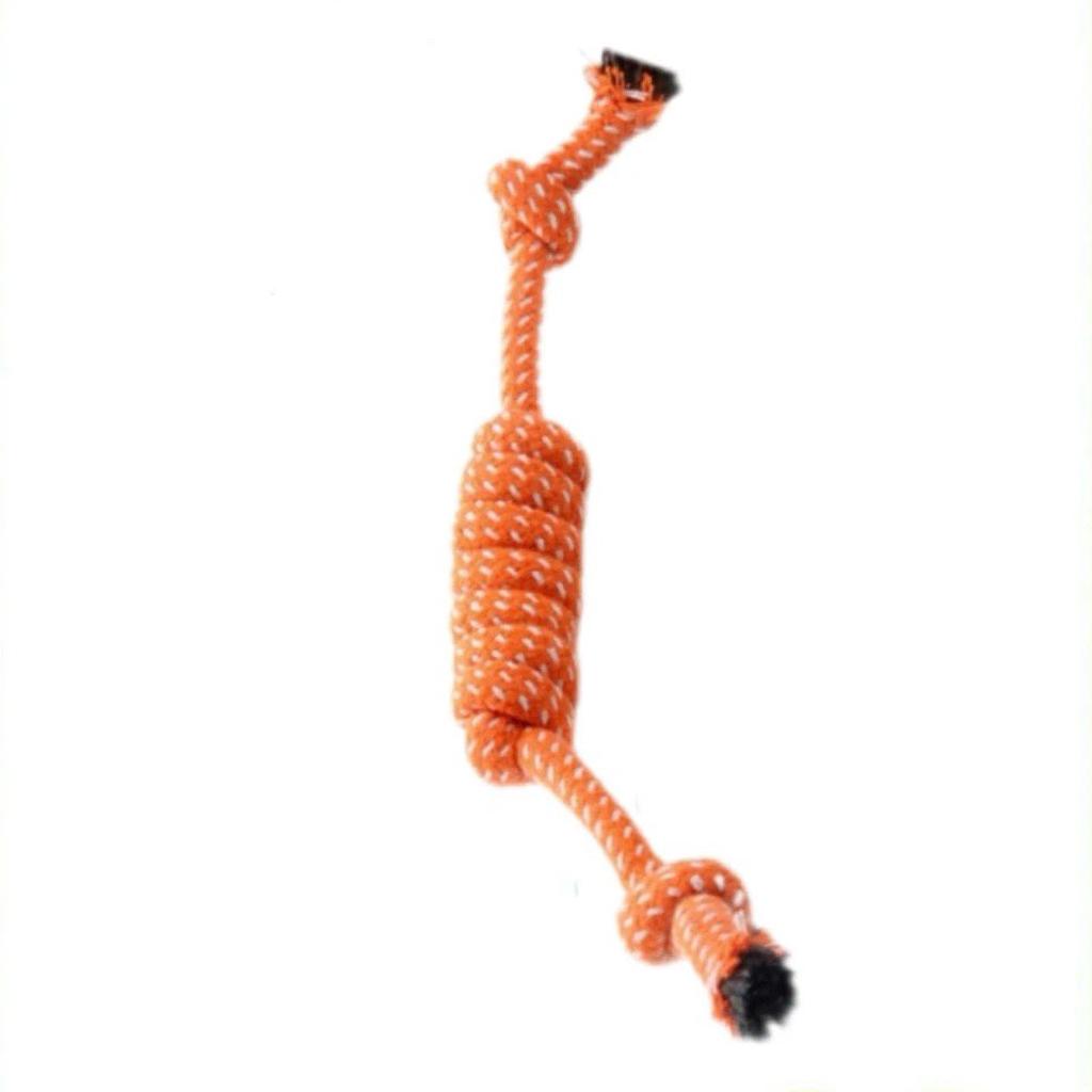 

Pet Cat and Dog Toys Hand-woven Cute Carrot Shape Bite Music Dog Molar Stick Dog Toy Bite Resistant Dog Toy rope Knot