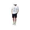 Moncler Ss22 Koszulka Męska z Nadrukiem Logo, Okrągłym Dekoltem i Krótkim Rękawem, Biała H10918C000298390T001