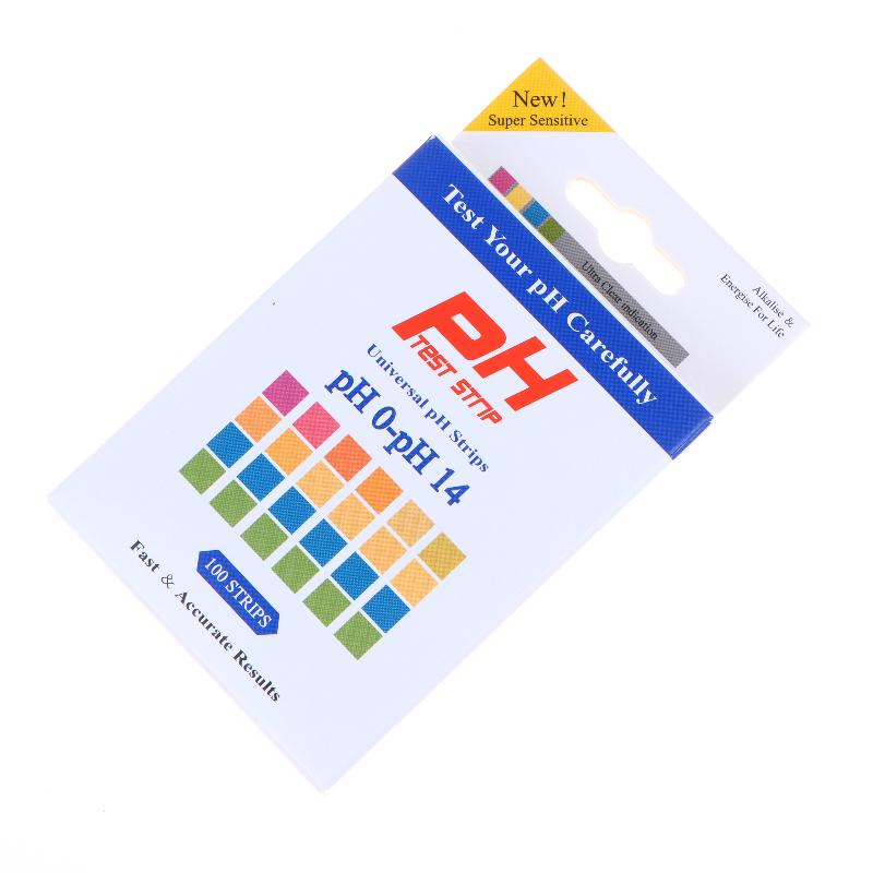 100Pcs Ph Test Strips 0-14 Universal Strips To Test Water Quality For Swimming Pools Hydroponics Aquarium Soil Urines