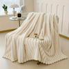Blanket Soft and Comfortable Faux Rabbit Hair Reversible Blanket Thermal Fleece Blanket Nap Blanket Air Conditioning Blanket Office Outdoor Camping
