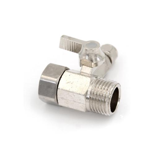 Hot Sale Feed Water Filter Purifier Adapter 1/2'' to 1/4'' Ball Valve Faucet Tap Safe Water purifier valve Brass pure copper