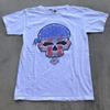 Vintage 90er Harley Davidson Totenkopf Biker Tribal Y2K Weiß Größe M USA Hergestellt Unisex T-Shirt