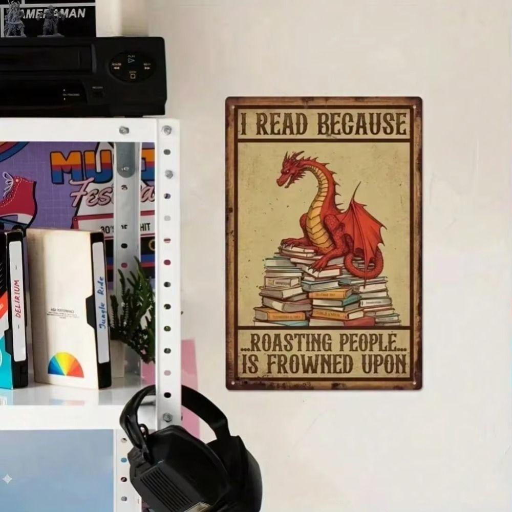 Vintage Floral Metal Wall Art Motivational Sign Home Decor