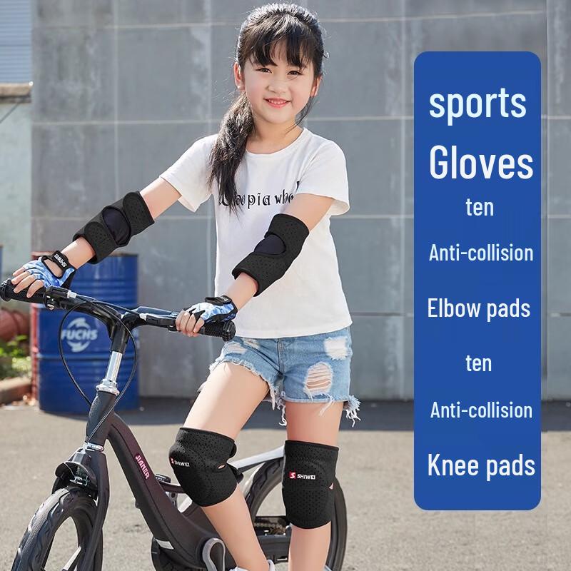 Tangjun Children s Vibrant Blue Protective Gear Set 36