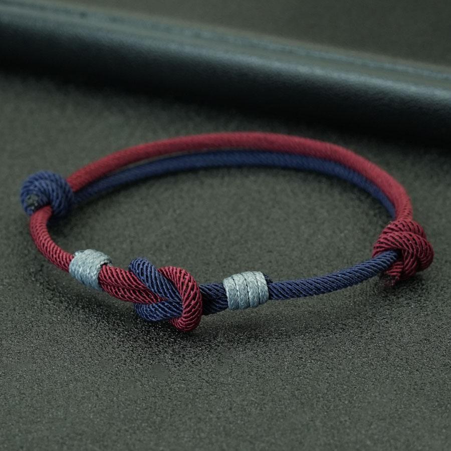 Handmade Nautical Knot Rope Bracelet Adjustable Color Block Couple Braclet For Men Women Boho Friendship Jewelry Gift Versatile