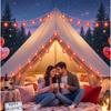 Battery Operated Love Heart Fairy Light Garland Romantic LED Valentines Day Decor  Party Decoration