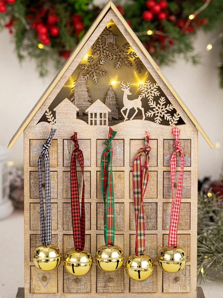 6PCS Christmas Bell Pendant, Christmas Decoration Pendant, Christmas Tree Decoration Pendant