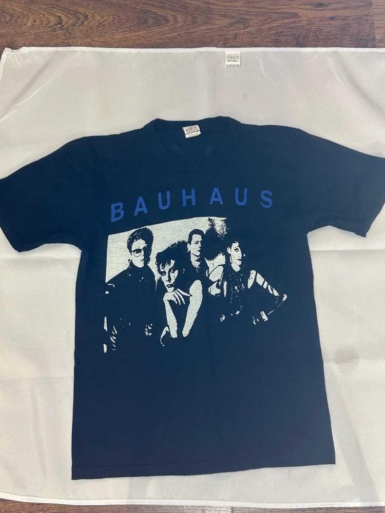 Vintage Style Bauhaus Band navy color Shirt Unisex Concert S-5XL LO310 Unisex T-Shirt L