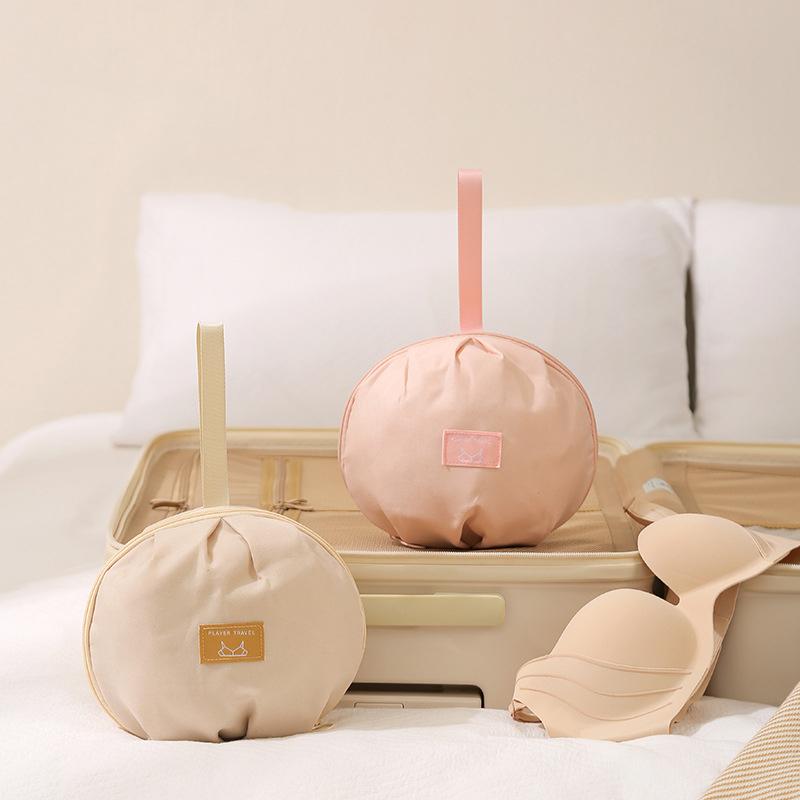 1pcs Portable Travel Underwear Socks Bra Organizer Bag Polyester Fiber Handheld Storage Bag for Intimate Clothes Ball Shaped