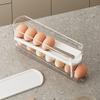 2Pcs Plastic Auto Rolling Egg Organizer Anti-fall Rolling Egg Dispenser  for Home