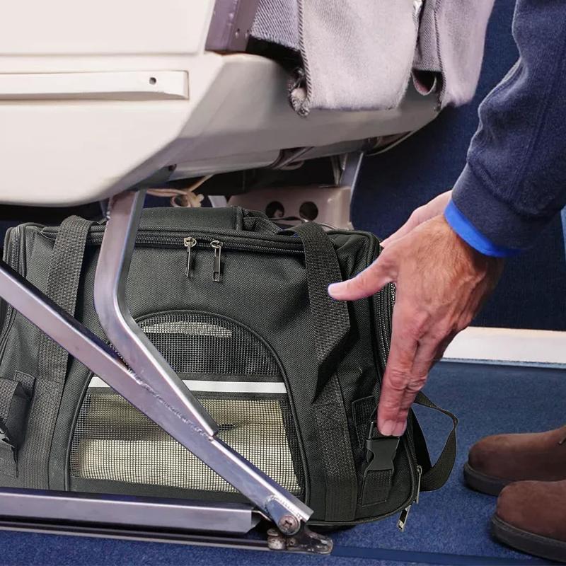 Reise-Haustiertasche tragbar für den Transport im Freien Ein-Schulter diagonal kreuzend Haustiertasche faltbar atmungsaktiv Ausgehende Haustiere Handtasche