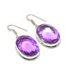 Natural Lavender Gemstone 925 Sterling Silver Jewelry Earring 1.77" AE-11959