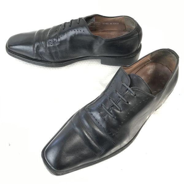 

Made in Italy/Ca lyo relia Rossana/Leather Wholecut Shoes/40/25.0/Black/Handmade Lavorate a mano