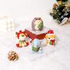 Weihnachtsdekoration Figuren Cartoon Corgi Elch Igel Niedliche Miniatur-Ornamente für Schreibtisch Party Festival Heimdeko