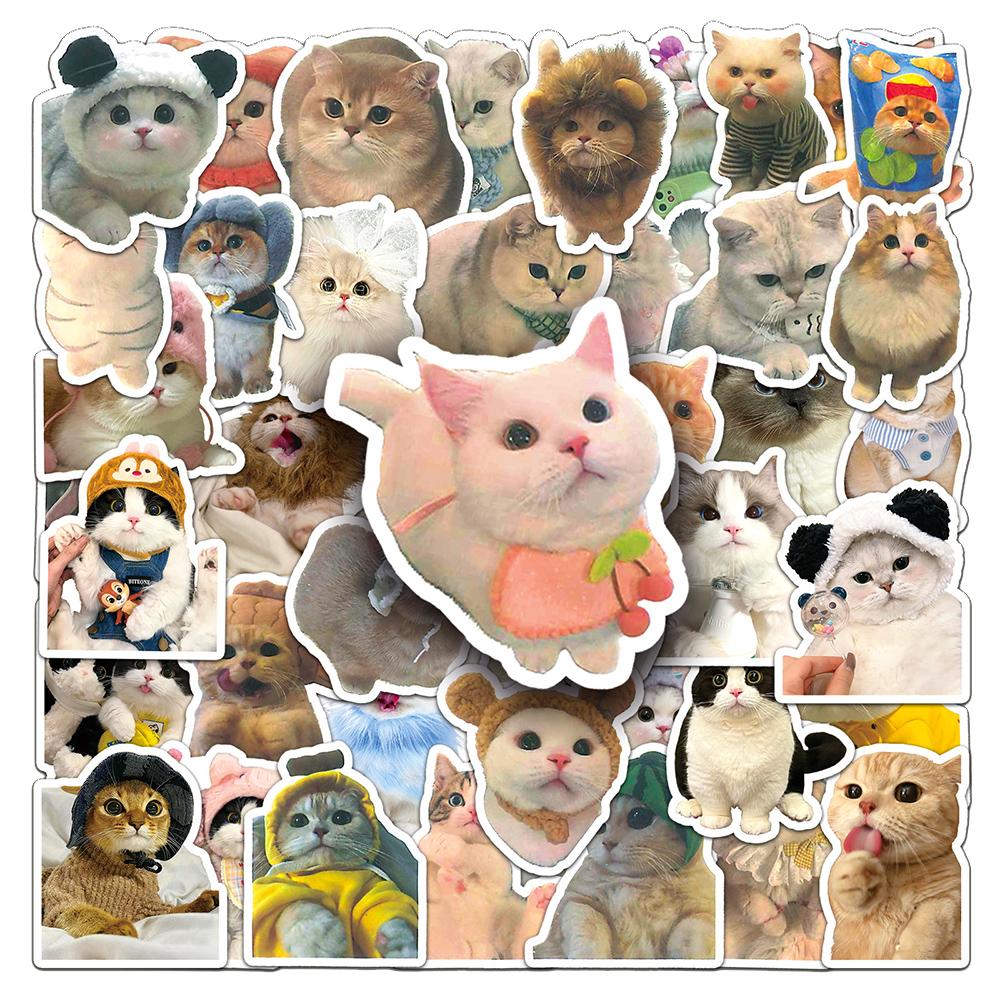 10/30/50/100pcs Cute INS Style Cat Graffiti Stickers Cartoon Aesthetic Decals DIY Guitar Laptop Notebook Kawaii Sticker Pack