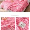 Striped Blanket Milk Velvet Blanket Warm Blanket Nap Blanket Sofa Blanket Coral Flannel Air Conditioning Blanket Super Soft Blanket