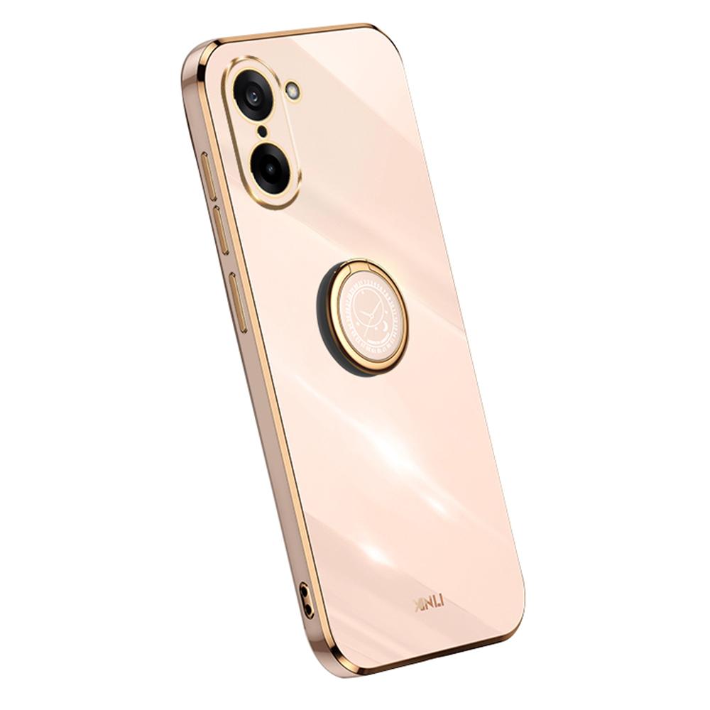XINLI TPU Case for OnePlus Ace 5 Racing 5G/Nord CE5 5G Ring Kickstand Electroplating Phone Cover