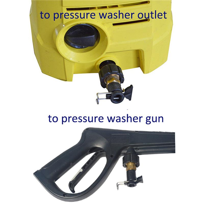 

A34R 2X Pressure Washer Outlet Hose Connector Converter For Karcher K-Series K2-K7 High Pressure Washer Hose