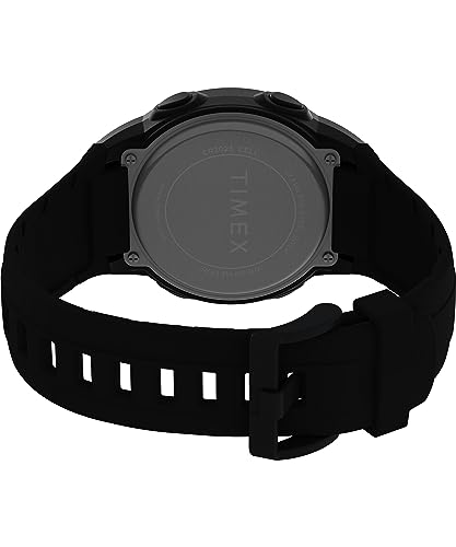 TIMEX Men's T100Sports Resin Mineral Glass Quartz Digital Watch, Black, TW5M58400 [Parallel Import]