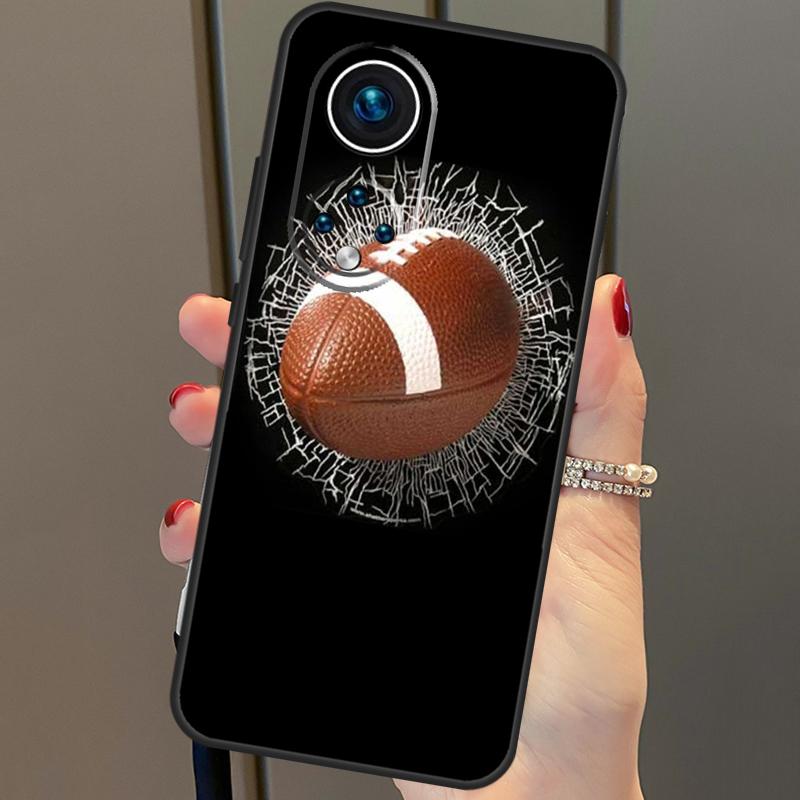 

Мяч для регби американского футбола для Honor 50, чехол для Huawei P30 Lite P40 P20 P50 Pro P Smart Z 2019, чехол Mate 20 Lite Huawei P20 Pro